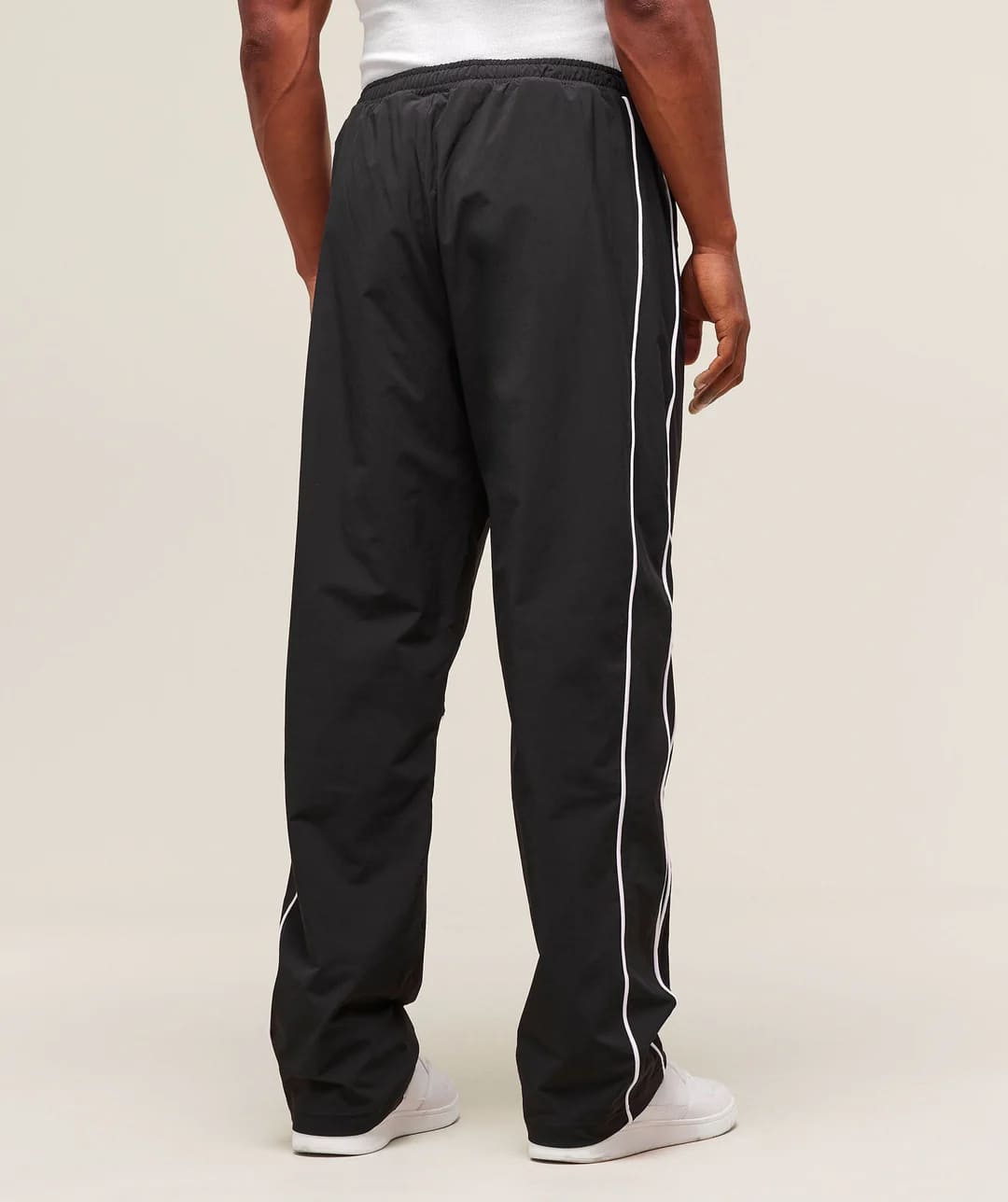 crinkle track pants